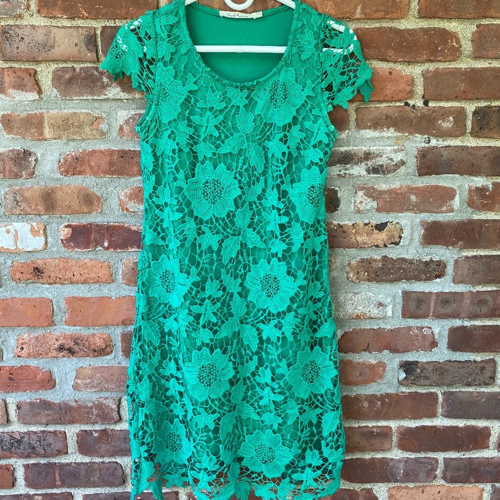 Solitaire Green Lace Dress